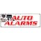 Signmission AUTO ALARMS BANNER SIGN installation power locks windows audio repairs B-72 Auto Alarms - alternate 1